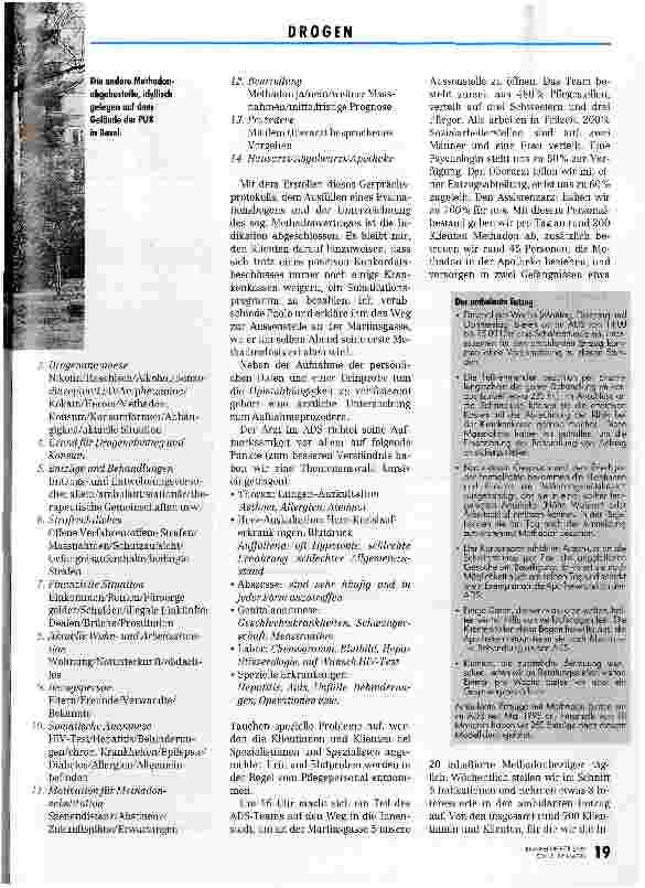 Vorschauseite 4: Methadon - die mögliche Alternative Ambulatorium für Suchtkranke - ein Modell in Basel