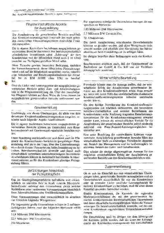 Vorschauseite 3: Ausgliederung gewerbenaher Bereiche in eigener Rechtsperson