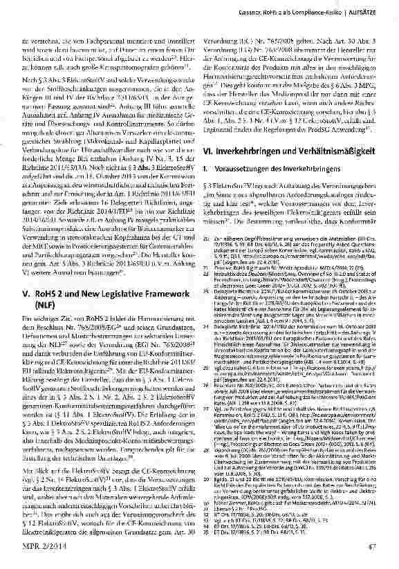 Vorschauseite 3: RoHS 2 als Compliance-Risiko
