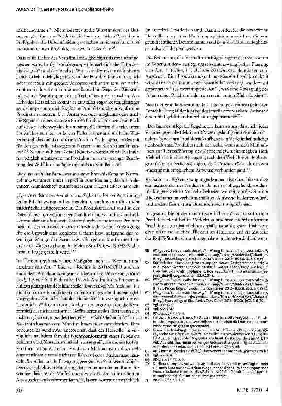 Vorschauseite 6: RoHS 2 als Compliance-Risiko