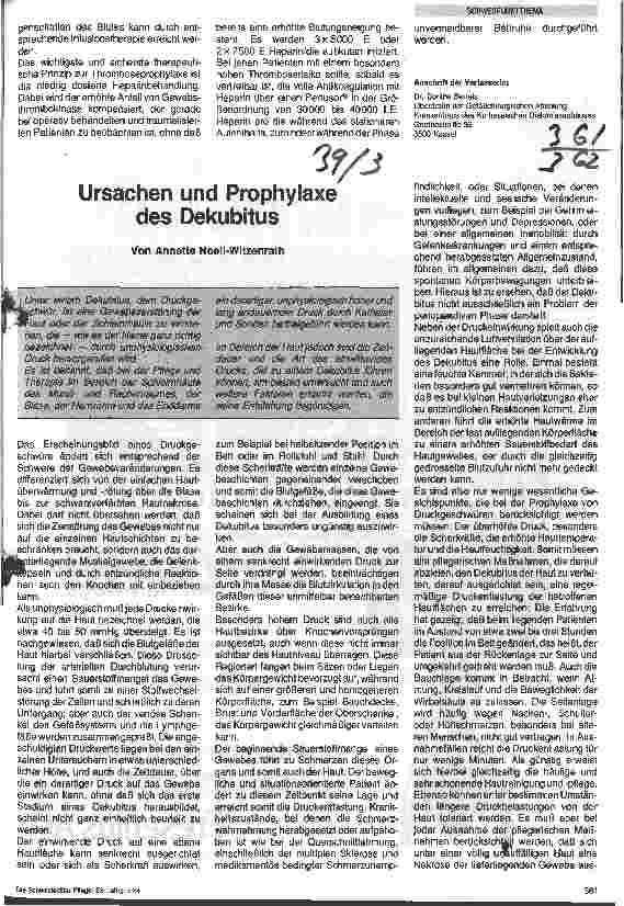 Vorschauseite 4: Phlebothrombose Prophylaxe - Frühzeichen - Therapie