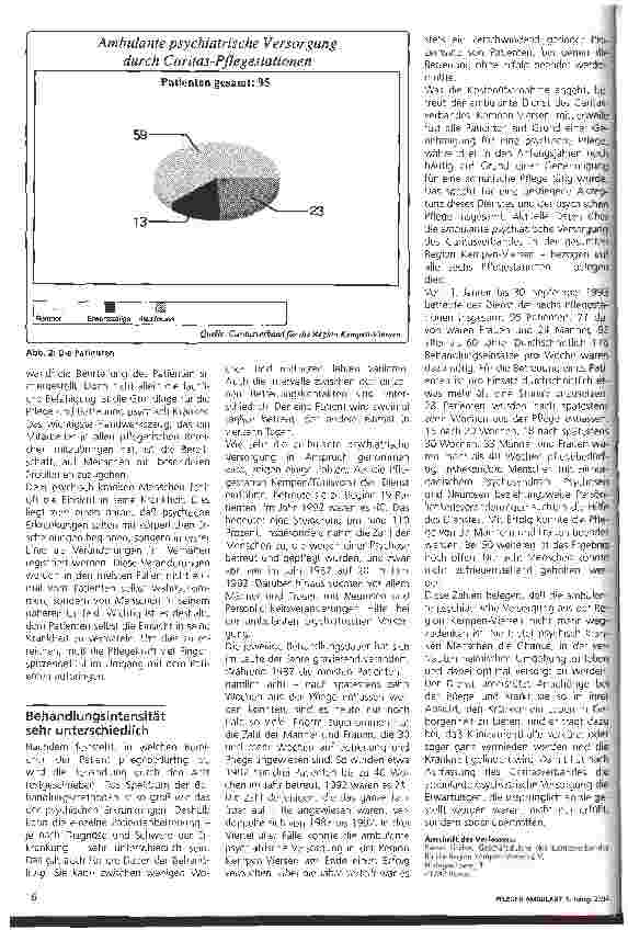 Vorschauseite 3: Ambulante psychiatrische Versorgung durch Caritas-Pflegestationen