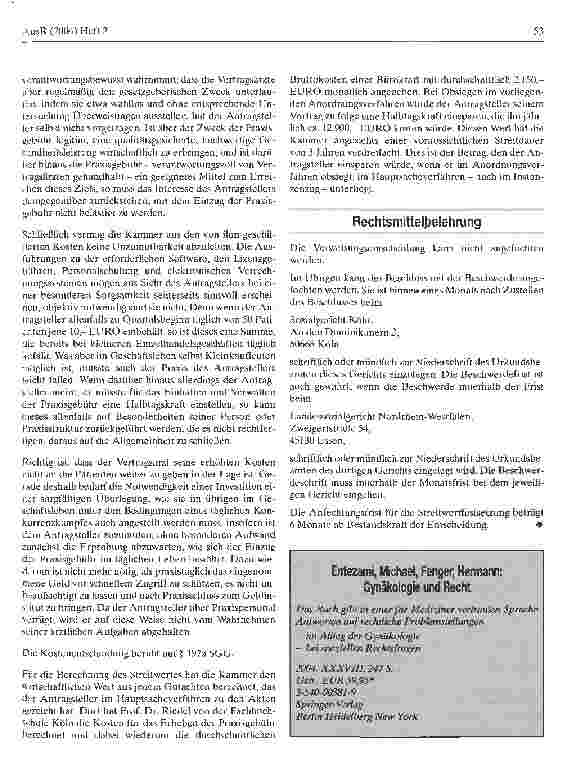 Vorschauseite 6: Einzugspflicht des Arztes für Patientenzuzahlungen/Praxisgebühr