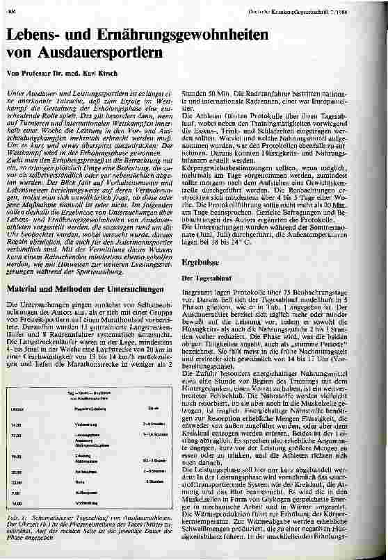 Vorschauseite 1: Lebensund Ernährungsgewohnheiten von Ausdauersportlern