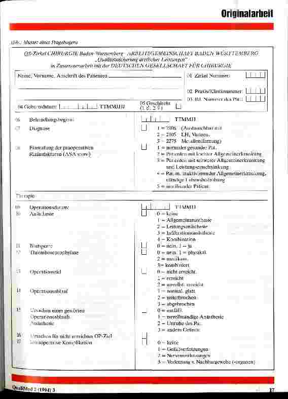 Vorschauseite 2: Qualitätssicherug beim ambulanten Operieren