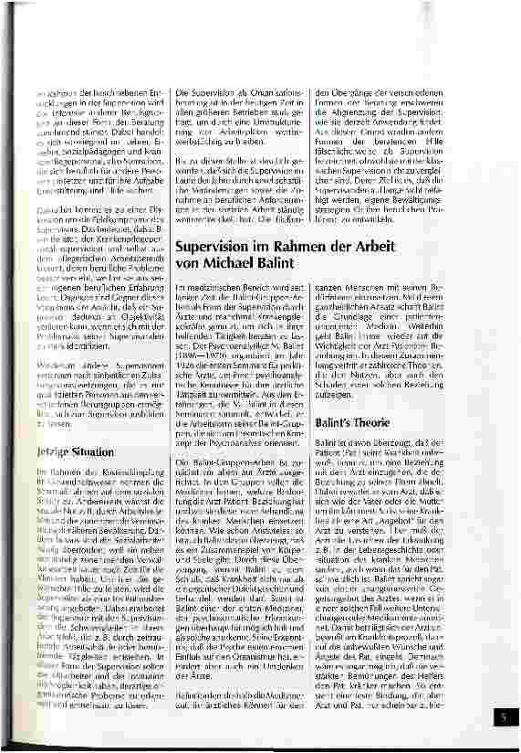 Vorschauseite 4: Supervision in der Krankenpflege Weiterbildungslehrgang a.d.Schwesternhochschule in Berlin