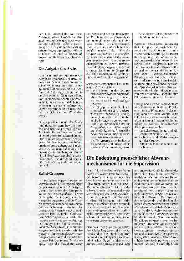 Vorschauseite 5: Supervision in der Krankenpflege Weiterbildungslehrgang a.d.Schwesternhochschule in Berlin