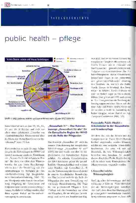 Vorschauseite 3: Public Health im Verhältnis zur Pflege Eine ernstzunehmende Beziehung