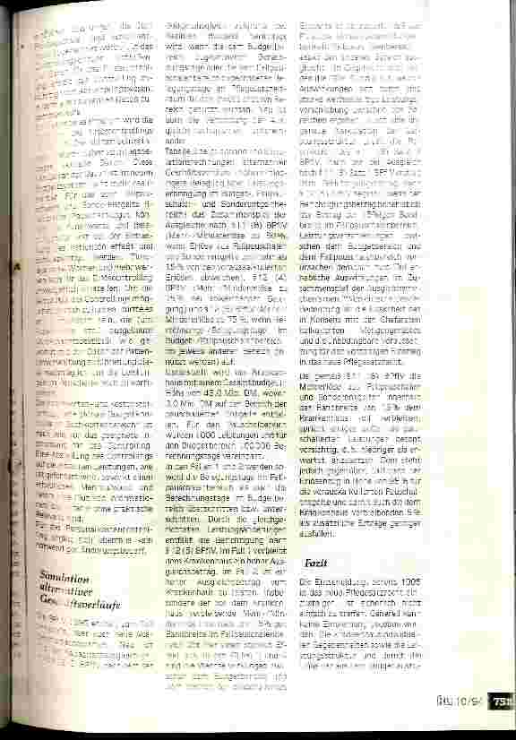 Vorschauseite 5: Einstieg in das neue Pflegesatzrecht bereits 1995? Argumente pro und contra