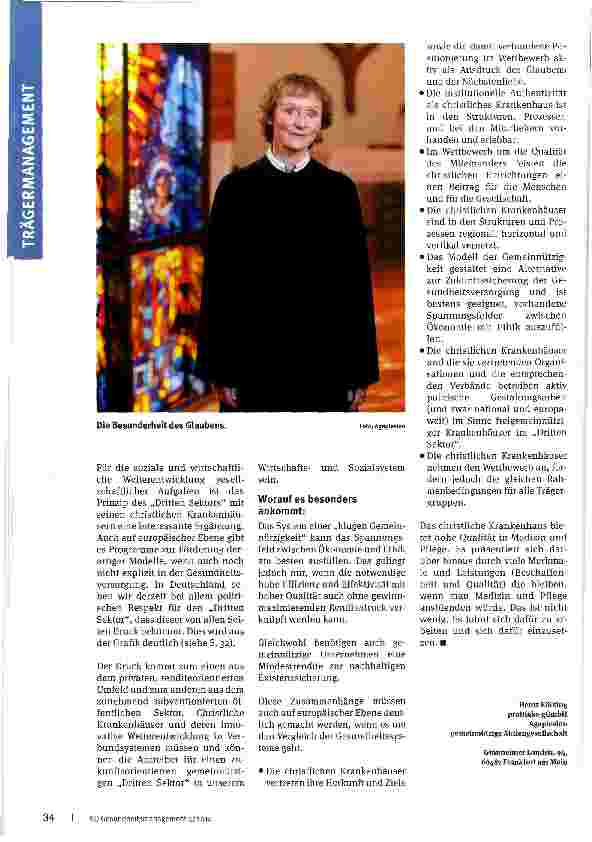Vorschauseite 4: Warum brauchen wir Christliche Krankenhäuser?