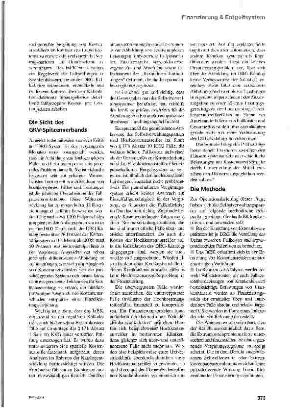 Vorschauseite 2: Noch unentschieden: Der Extremkosten-Ausgleich