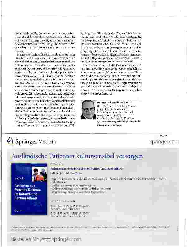 Vorschauseite 4: Entbürokratisierung in der Pflege Papierlos dokumentieren - geht das?