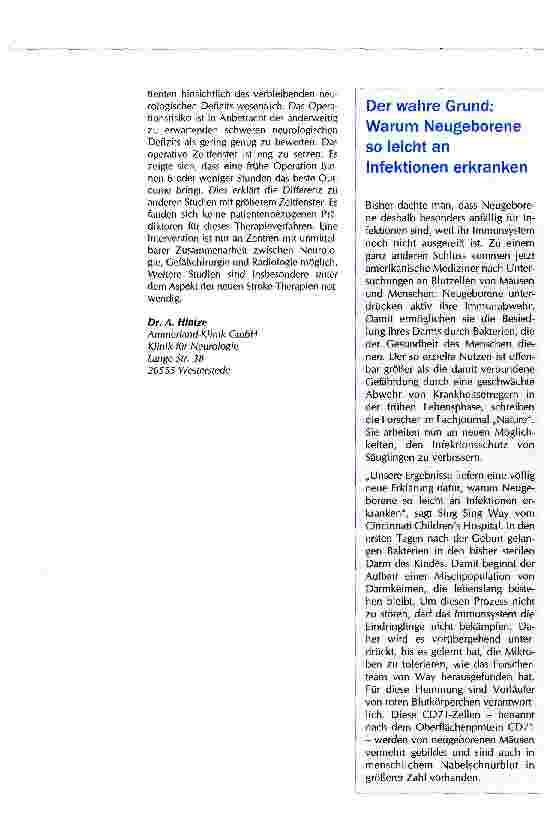 Vorschauseite 2: Operative Intervention bei akutem Verschluss der Arteria carotis als Therapieoption