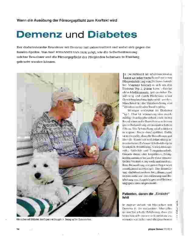 Vorschauseite 1: Demenz und Diabetes