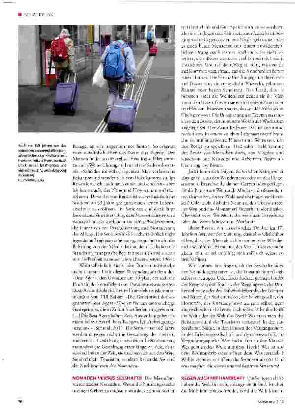 Vorschauseite 2: Ferien ab 65 oder die Reise als Selbstzweck