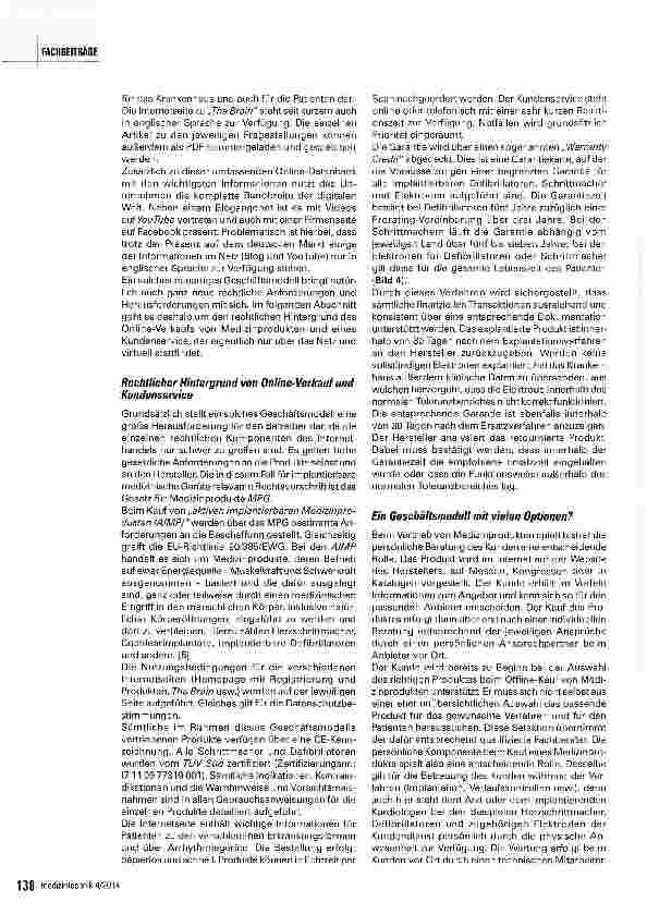 Vorschauseite 5: Online-Verkauf von implantierbaren Medizinprodukten