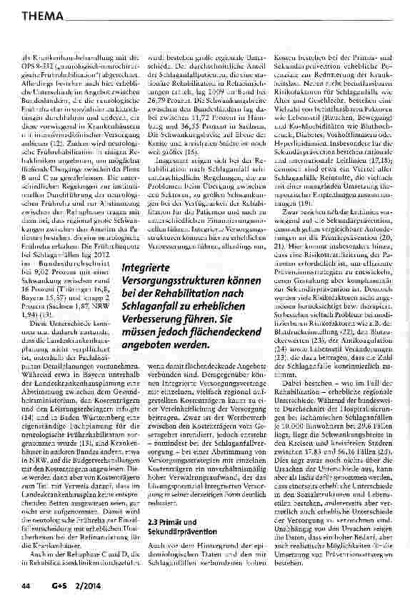 Vorschauseite 3: Potentiale sektorübergreifender Innovationen am Beispiel der Schlaganfallversorgung
