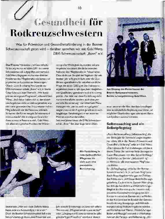 Vorschauseite 1: Gesundheit für Rotkreutzschwestern