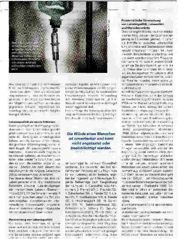 Vorschauseite 2: Lebenserhaltung und Lebensqualität