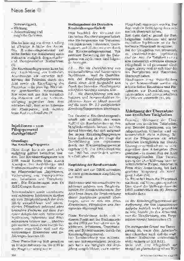 Vorschauseite 2: Subkutane und intramuskuläre Injektionen 1. Folge: Rechtsproblematik