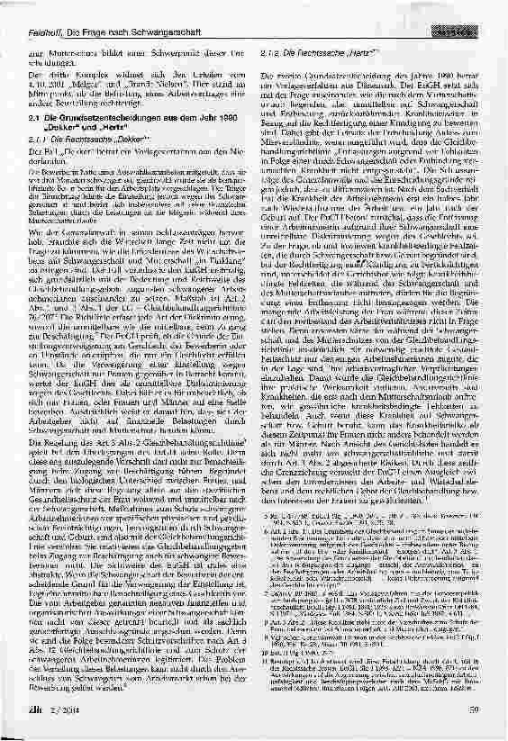 Vorschauseite 2: Die Frage nach Schwangerschaft
