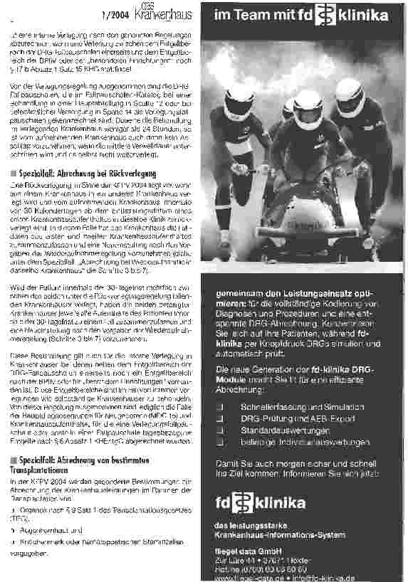 Vorschauseite 4: Abrechung nach der KFPV 2004