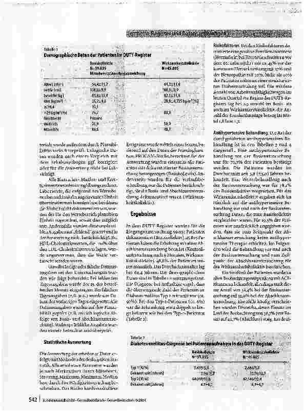 Vorschauseite 3: Erhebung und Verbesserung der Behandlungssituation von Patienten mit Diabetes mellitusDas DUTY-Register