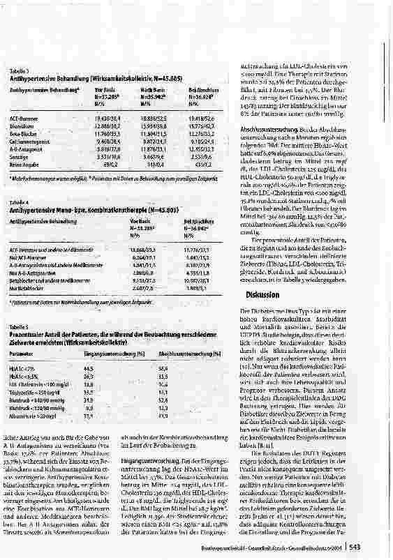 Vorschauseite 4: Erhebung und Verbesserung der Behandlungssituation von Patienten mit Diabetes mellitusDas DUTY-Register