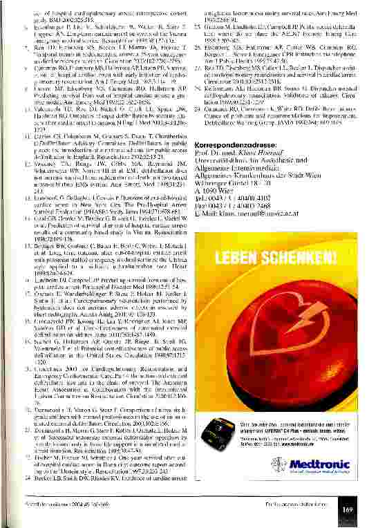 Vorschauseite 5: Public access defibrillation in Österreich
