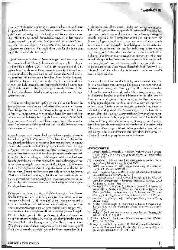 Vorschauseite 5: Individuelle Therapieziele in der ergotherapeutischen Behandlung hirngeschädigter Patienten