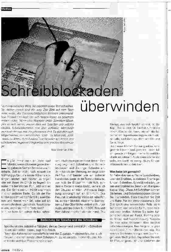 Vorschauseite 1: Schreibblockaden überwinden