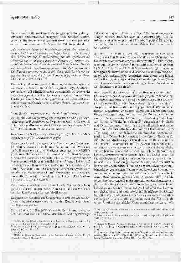Vorschauseite 3: Die Rechtsbeziehung zwischen deutschen gesetzlichen Krankenkassen und EU-ausländischen Leistungserbringern am Beispiel EU-ausländischer Apotheken