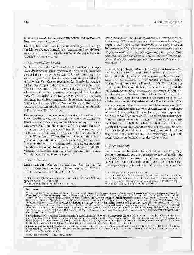 Vorschauseite 4: Die Rechtsbeziehung zwischen deutschen gesetzlichen Krankenkassen und EU-ausländischen Leistungserbringern am Beispiel EU-ausländischer Apotheken