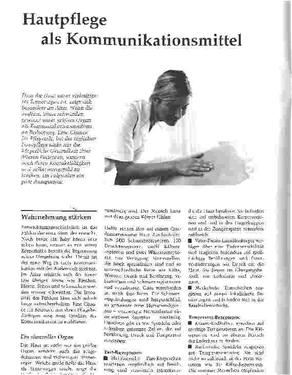 Vorschauseite 1: Hautpflege als Kommunikationsmittel