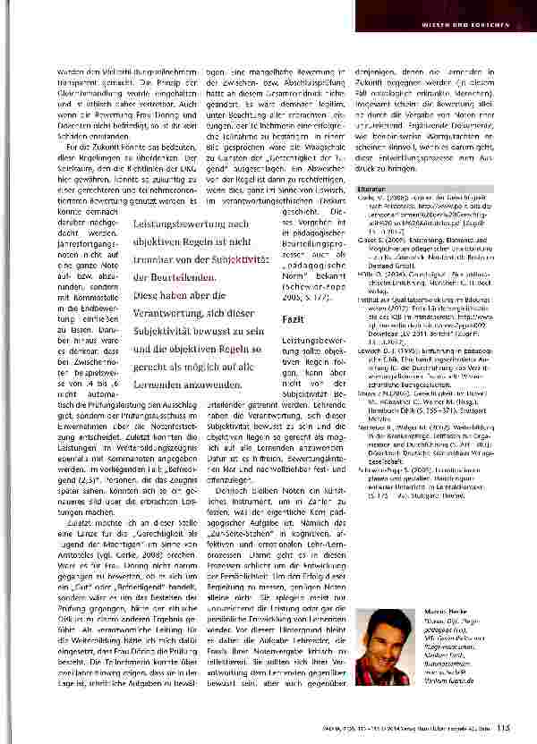 Vorschauseite 4: Sind (Schul-)Noten gerecht?
