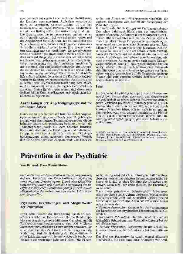 Vorschauseite 2: Erfahrungen mit der Angehörigengruppe