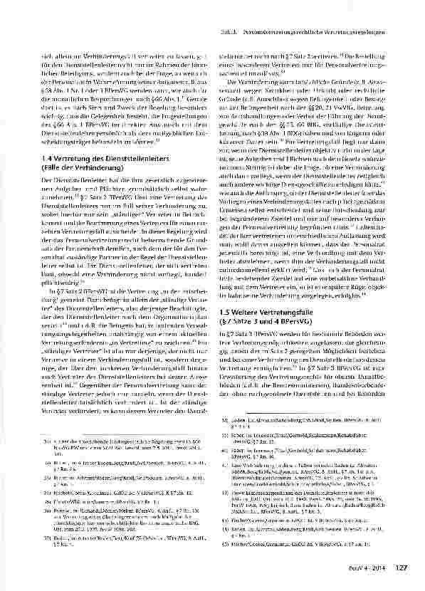 Vorschauseite 4: Personalvertretungsrechtliche Vertretungsregelungen