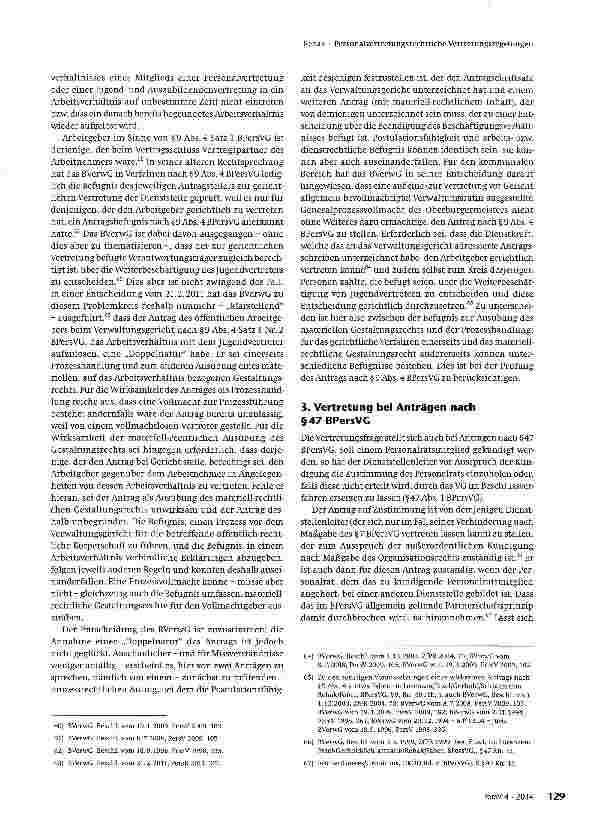 Vorschauseite 6: Personalvertretungsrechtliche Vertretungsregelungen