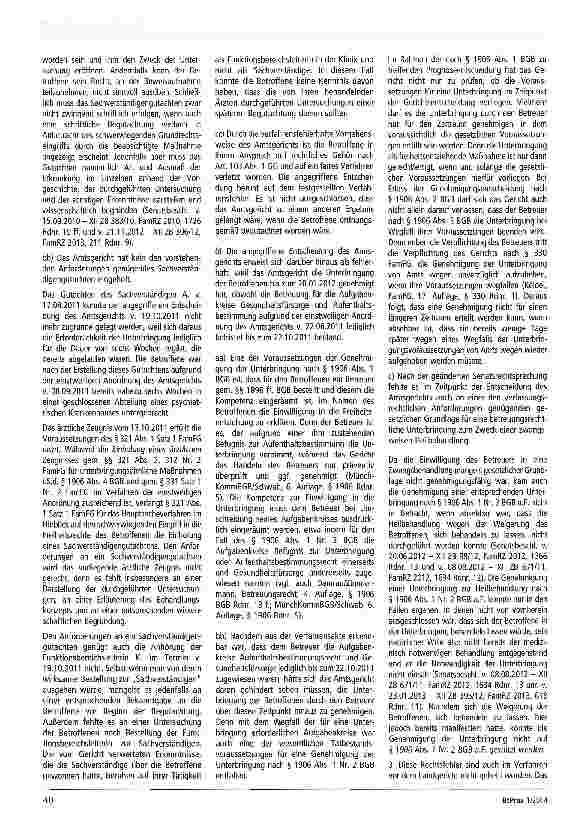 Vorschauseite 2: Zur Unterbringung