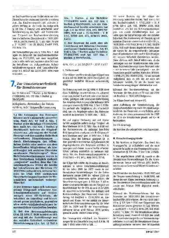 Vorschauseite 4: Zur Unterbringung
