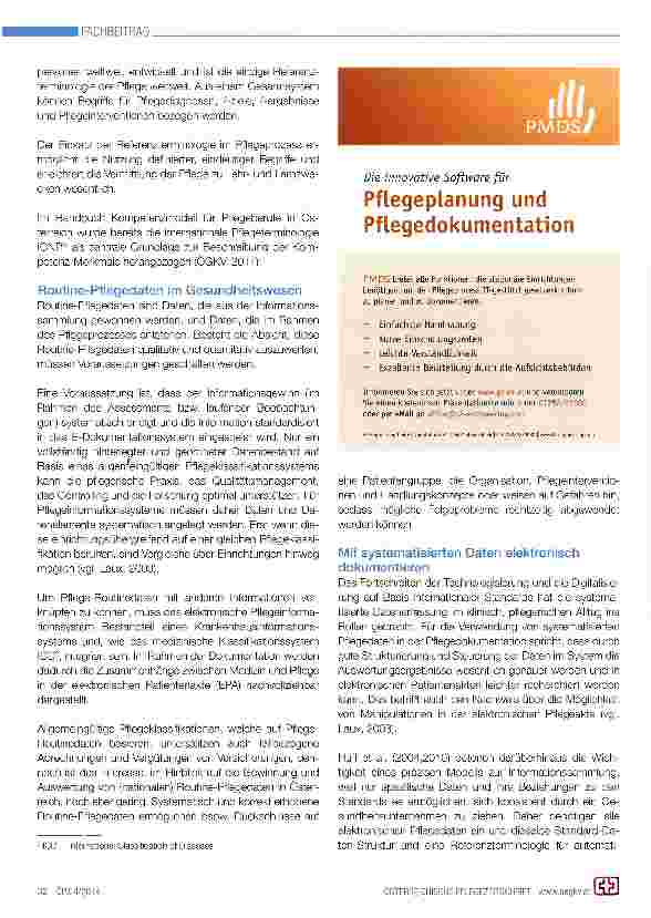 Vorschauseite 2: Daten aus Pflegeinformationssystemen gewinnen