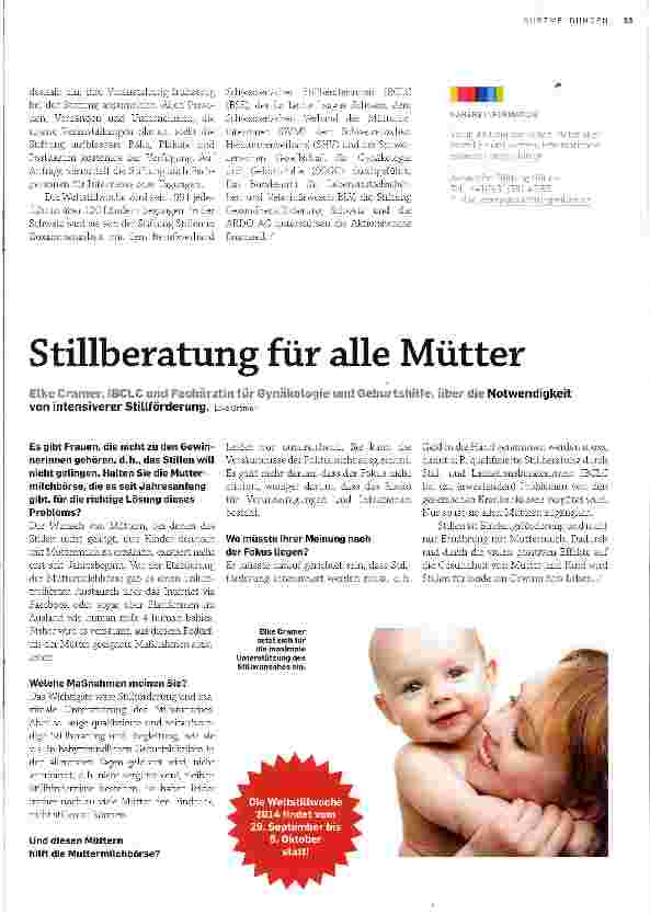 Vorschauseite 2: Stillen - ein Gewinn fürs Leben