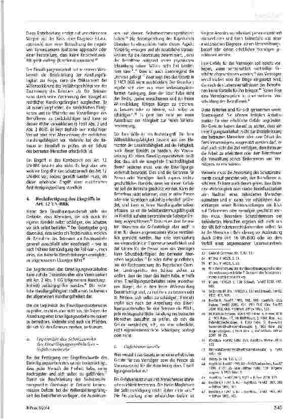 Vorschauseite 3: Einwilligungsvorbehalt und Art. 12 der UN-BRK Anforderungen an einen Eingriff in das Recht auf gleiche Anerkennung vor dem Recht