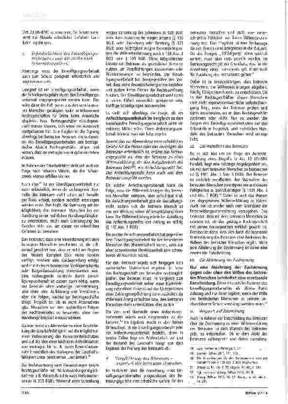 Vorschauseite 4: Einwilligungsvorbehalt und Art. 12 der UN-BRK Anforderungen an einen Eingriff in das Recht auf gleiche Anerkennung vor dem Recht