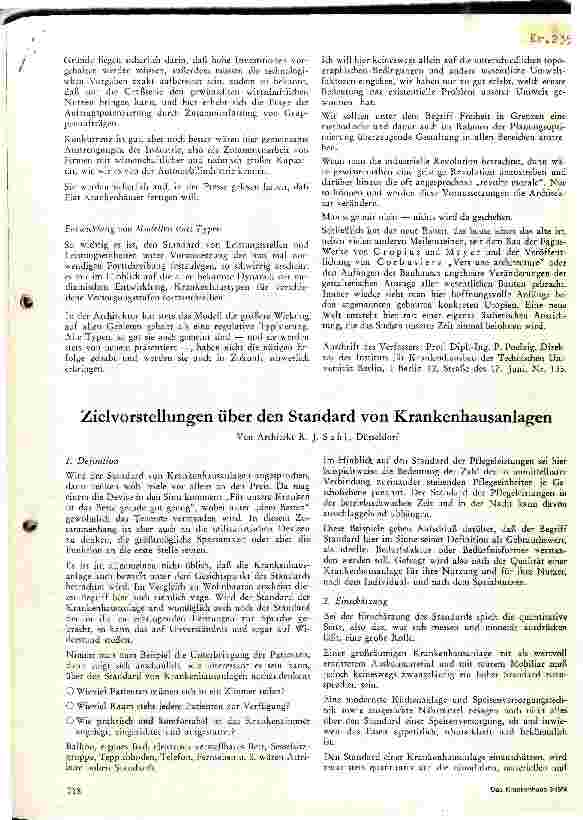 Vorschauseite 1: Zielvorstellung über den Standort von Krankenhausanlagen