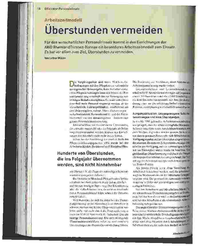 Vorschauseite 1: Überstunden vermeiden