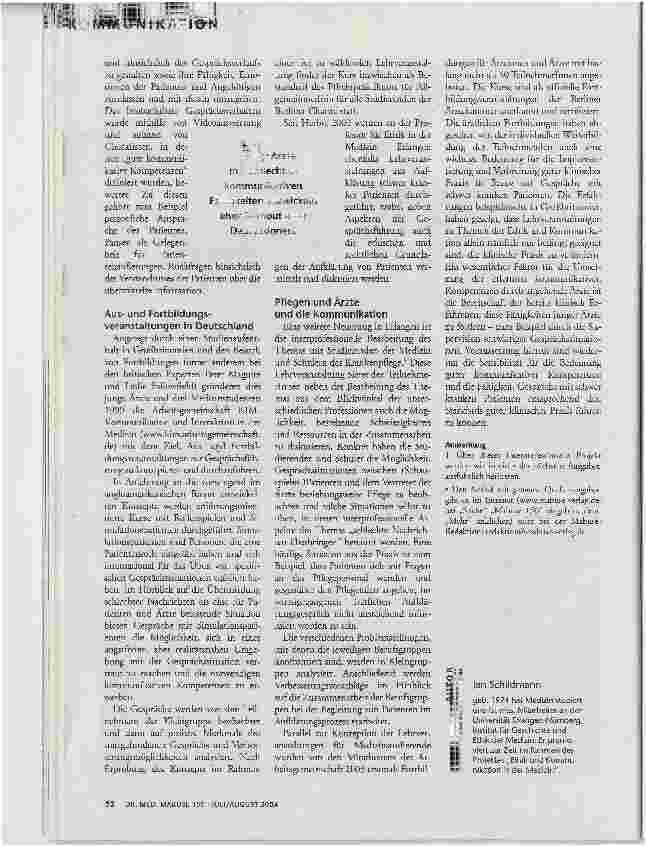 Vorschauseite 3: Schlechte Nachrichten übermittelnKommunikation zwischen Arzt und Patient