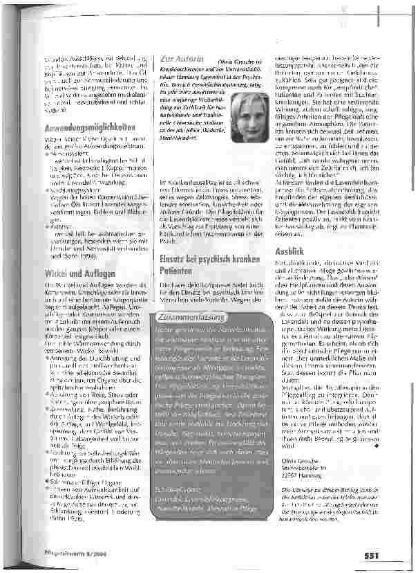 Vorschauseite 3: Die sanfte Hilfe aus den blauen BlütenLanvendelölkompresse