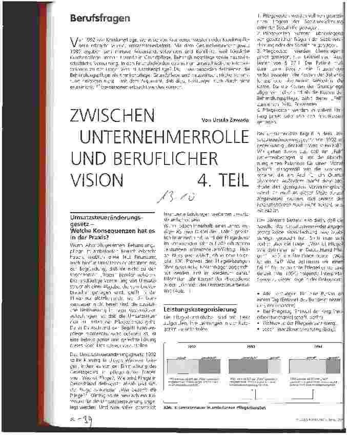 Vorschauseite 1: Zwischen Unternehmerrolle und beruflicher Vision 4. Teil