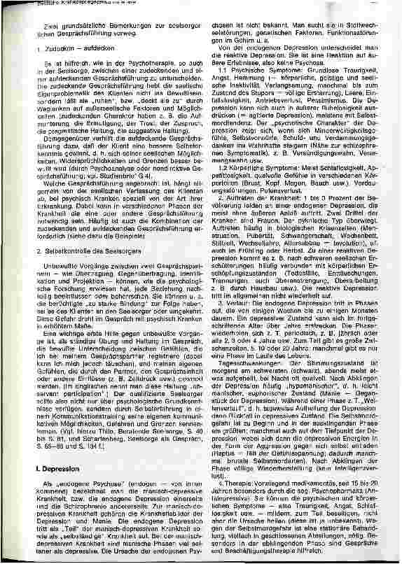 Vorschauseite 2: Gespräche mit psychisch Kranken